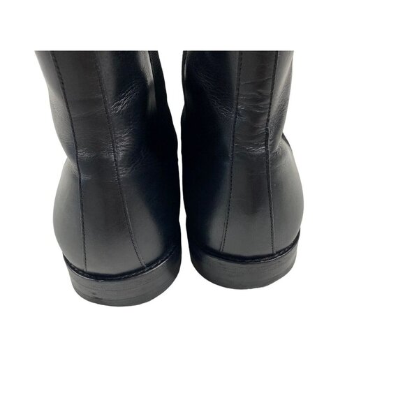 Mezlan Mens Chelsea Ankle Boots Size 11.5 M Shoe Black Leather Pull On Stretch - Picture 6 of 14